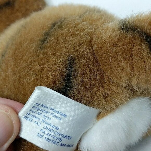 Vintage 1995 Soft Classics Orange Tiger Plush 10.5" - Picture 7 of 7